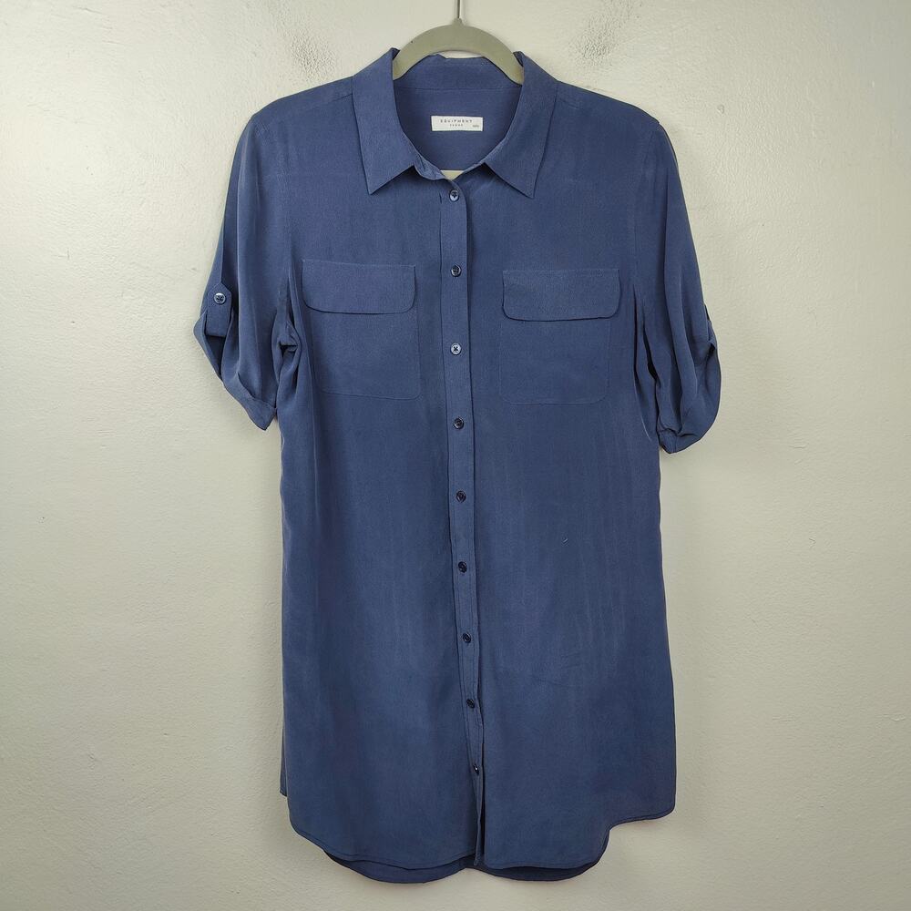 Equipment Blue Mini Dress